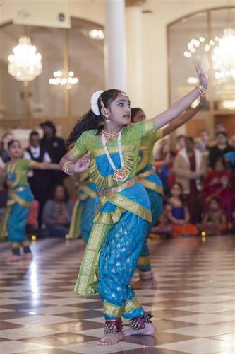 Sunday lobby Indian dancer Sunday lobby Indian dancer